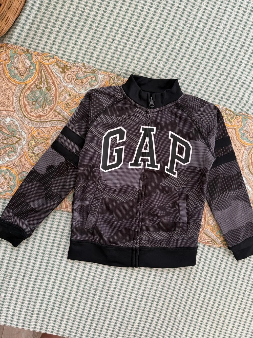 Gap Kids GapFit Logo Zip Sweater Jacket Track Jacket Boys Size XS